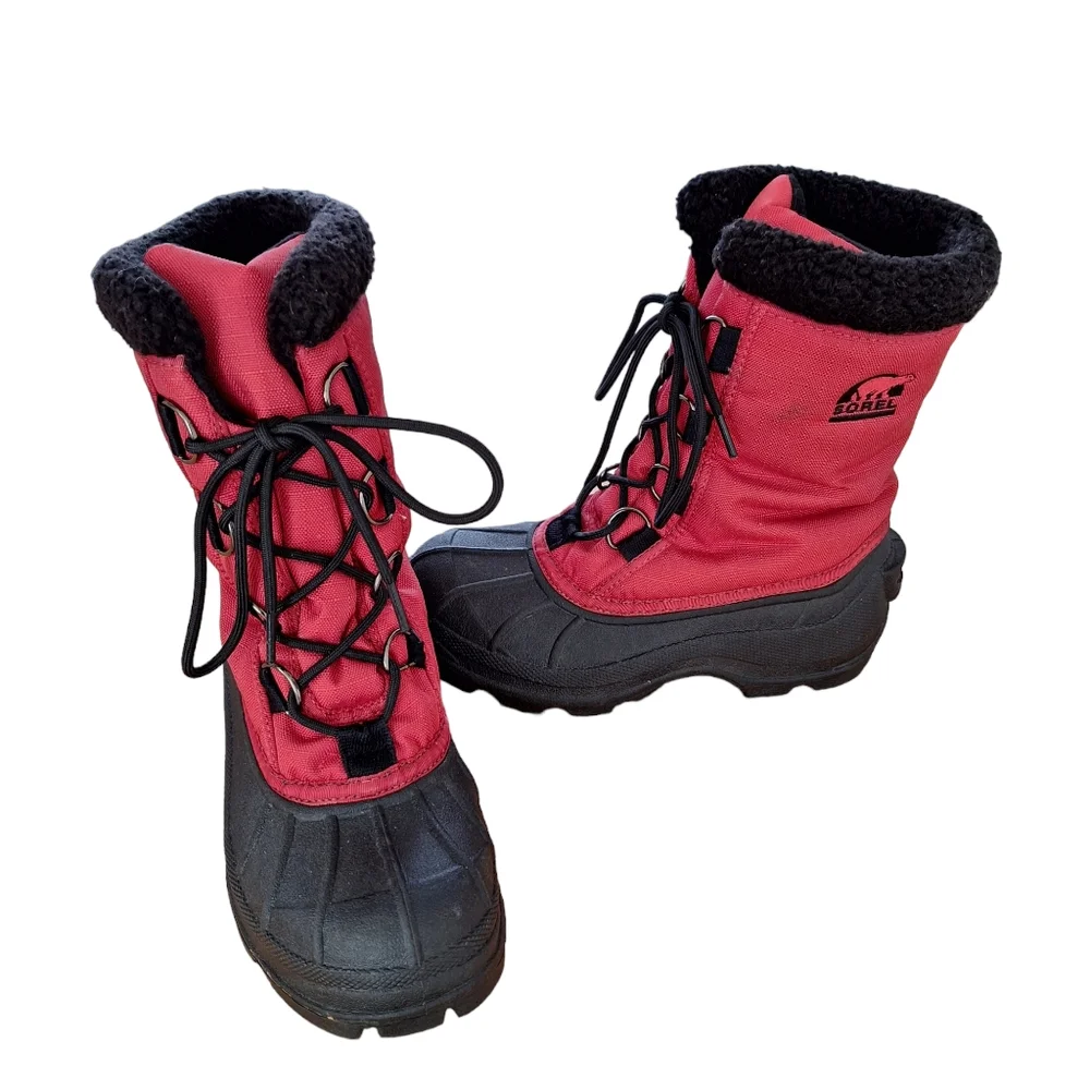 Sorel Women's Cumberland Red Thinsulate Insulated Snow All Weather Boots sz6.5